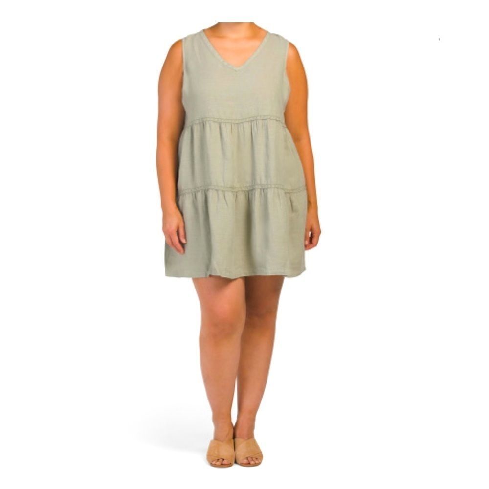 Lucky Brand Sage Green Sleeveless Dress